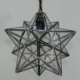 Lampadario a sospensione a stella Pentagono contemporaneo