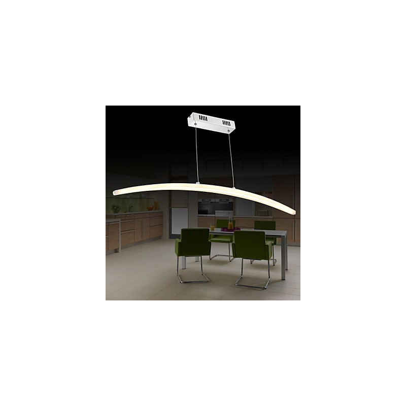 Lampada a sospensione moderna in metallo galvanizzato e acrilico con 3 LED