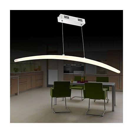 Lampada a sospensione moderna in metallo galvanizzato e acrilico con 3 LED