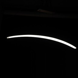 Lampada a sospensione moderna in metallo galvanizzato e acrilico con 3 LED