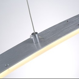 Lampada a sospensione moderna in metallo galvanizzato e acrilico con 3 LED