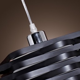 Lampada a sospensione moderna contemporanea mini dipinta, paralume nero in metallo, 24 cm