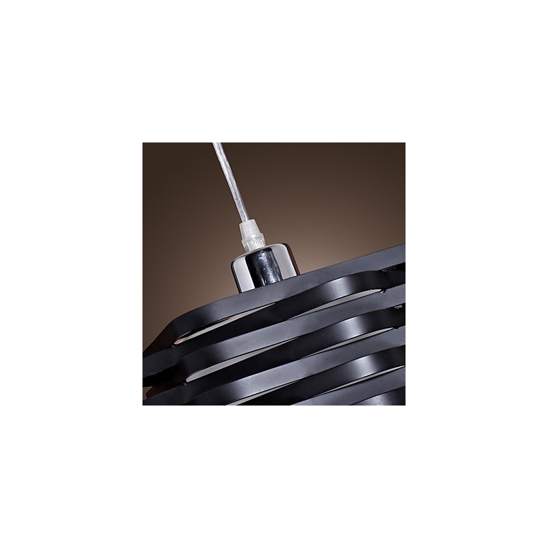 Lampada a sospensione moderna contemporanea mini dipinta, paralume nero in metallo, 24 cm