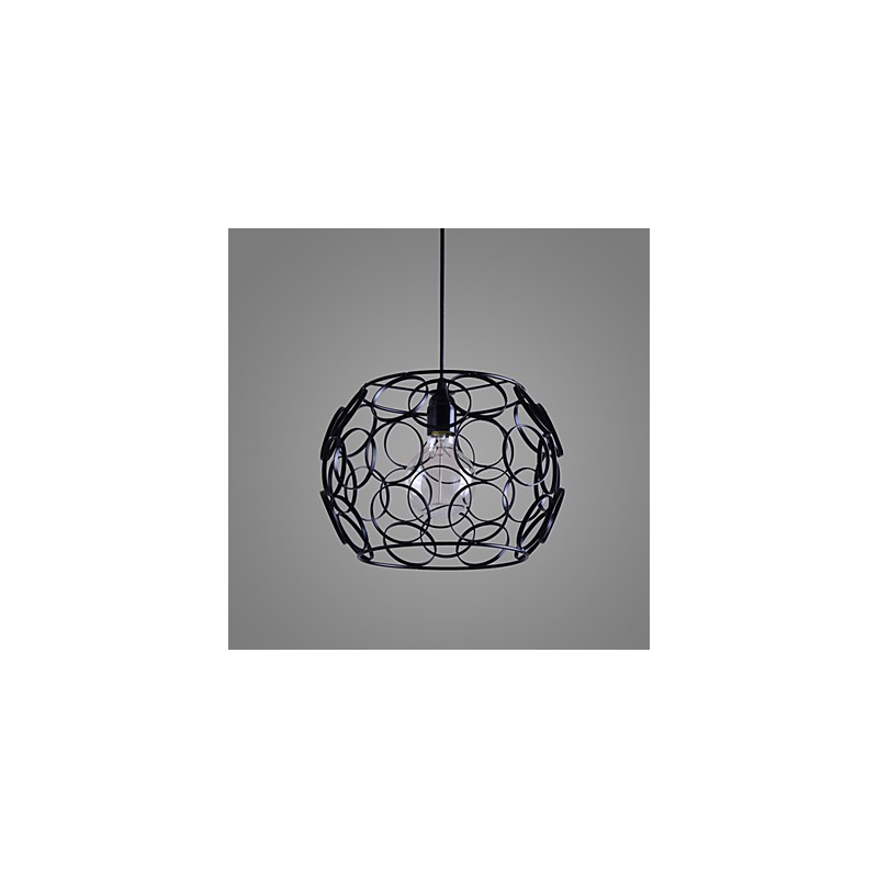 Lampada a sospensione in ferro battuto nordica creativa a testa singola