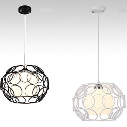 Lampada a sospensione in ferro battuto nordica creativa a testa singola