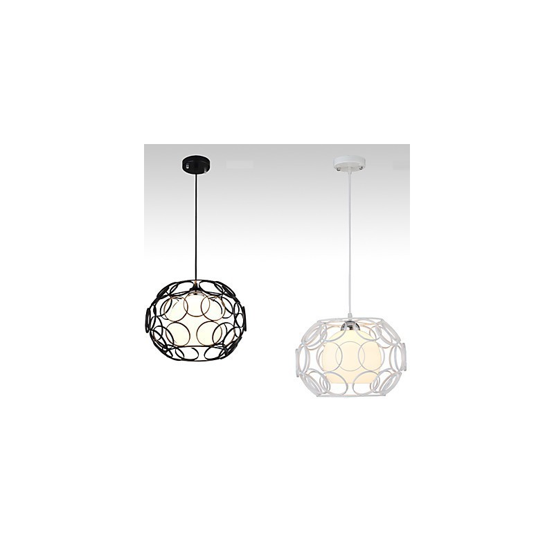 Lampada a sospensione in ferro battuto nordica creativa a testa singola