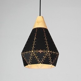 Lampada a sospensione retrò in metallo, regolabile, 1 luce, E26/E27