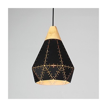 Lampada a sospensione retrò in metallo, regolabile, 1 luce, E26/E27