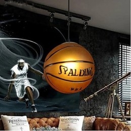 Lampada a sospensione in vetro retrò Cafe Basket