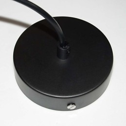 Lampada a sospensione in ferro nero stile loft con paralume a gabbia