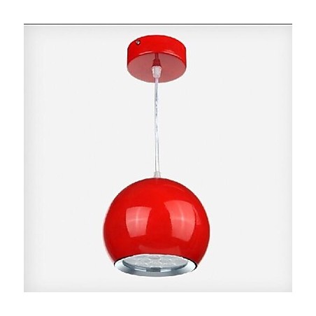 Lampada a sospensione LED moderna in metallo con globo dipinto