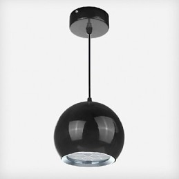 Lampada a sospensione LED moderna in metallo con globo dipinto