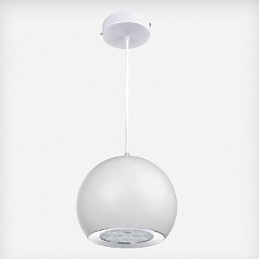 Lampada a sospensione LED moderna in metallo con globo dipinto