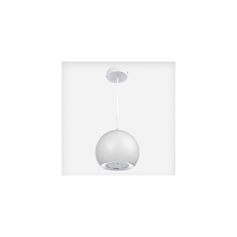Lampada a sospensione LED moderna in metallo con globo dipinto