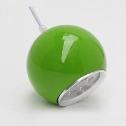 Lampada a sospensione LED moderna in metallo con globo dipinto