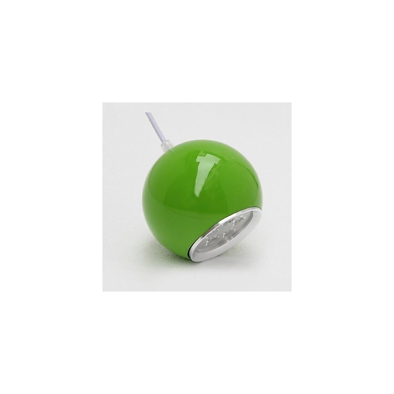 Lampada a sospensione LED moderna in metallo con globo dipinto