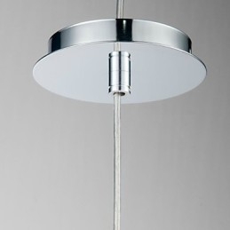 Lampadario a sospensione classico in vetro trasparente 1 luce G4