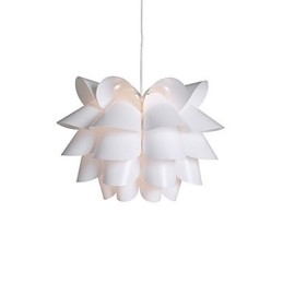 Lampada a sospensione a goccia con loto bianco, moderna nordica