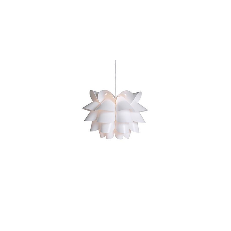 Lampada a sospensione a goccia con loto bianco, moderna nordica
