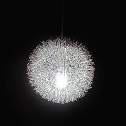Lampada a sospensione moderna in metallo a globo