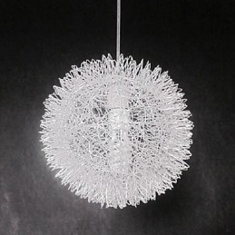 Lampada a sospensione moderna in metallo a globo
