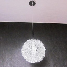 Lampada a sospensione moderna in metallo a globo