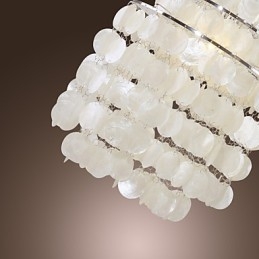 Lampada a sospensione mini moderna contemporanea cromata