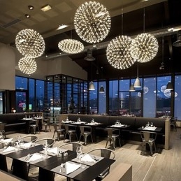 Lampadario a sospensione rotondo contemporaneo Droplight