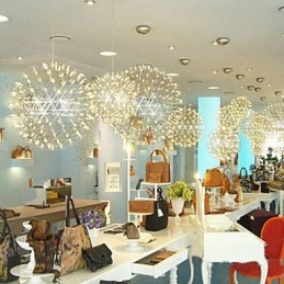 Lampadario a sospensione rotondo contemporaneo Droplight