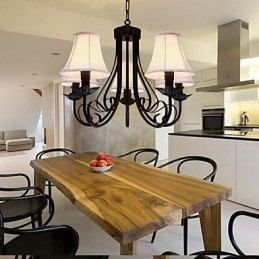 Lampadario classico in ottone antico 1 luce E12/E14 60 W