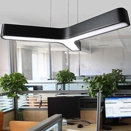 Lampada a sospensione moderna in metallo e plastica, LED integrato 8 W, 45 cm