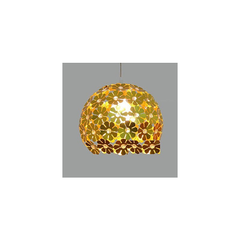Lampada a sospensione moderna a sfera di fiori di prugna in cristallo a goccia