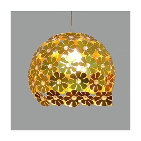 Lampada a sospensione moderna a sfera di fiori di prugna in cristallo a goccia
