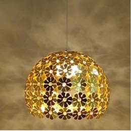 Lampada a sospensione moderna a sfera di fiori di prugna in cristallo a goccia