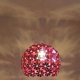 Lampada a sospensione moderna a sfera di fiori di prugna in cristallo a goccia