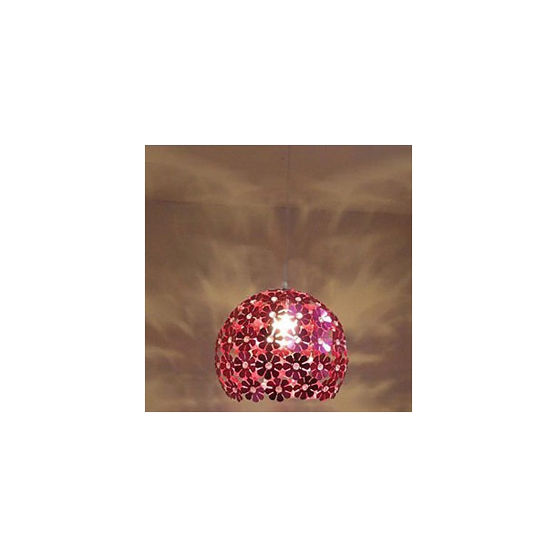 Lampada a sospensione moderna a sfera di fiori di prugna in cristallo a goccia