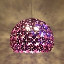 Lampada a sospensione moderna a sfera di fiori di prugna in cristallo a goccia