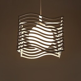 Lampada a sospensione moderna in metallo e vetro bianco e nero, 3 lampadine E26/E27