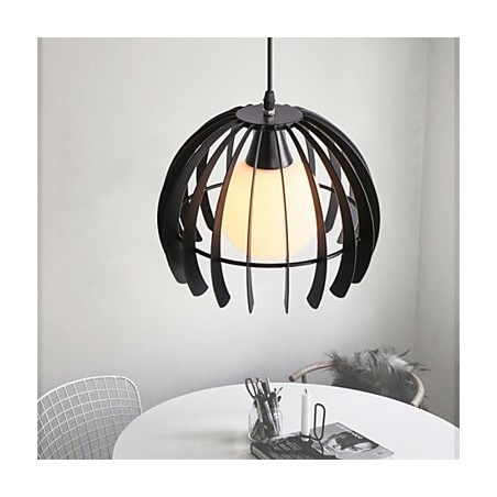 Lampada a sospensione moderna in metallo e vetro, 3 luci E26/E27, catena 80 cm
