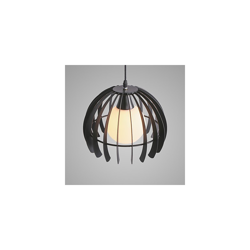 Lampada a sospensione moderna in metallo e vetro, 3 luci E26/E27, catena 80 cm