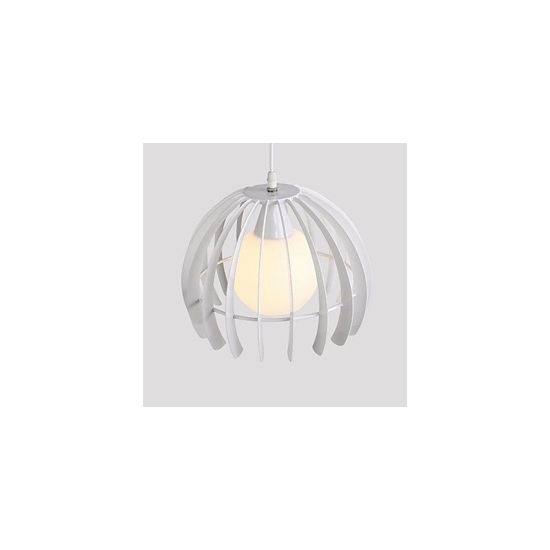 Lampada a sospensione moderna in metallo e vetro, 3 luci E26/E27, catena 80 cm
