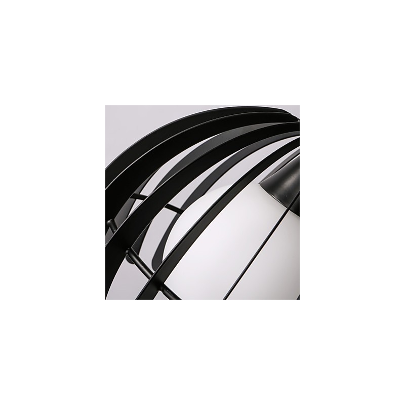 Lampada a sospensione moderna in metallo e vetro, 3 luci E26/E27, catena 80 cm
