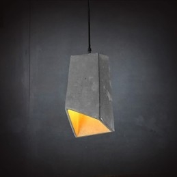 Lampada a sospensione in cemento retrò contemporanea
