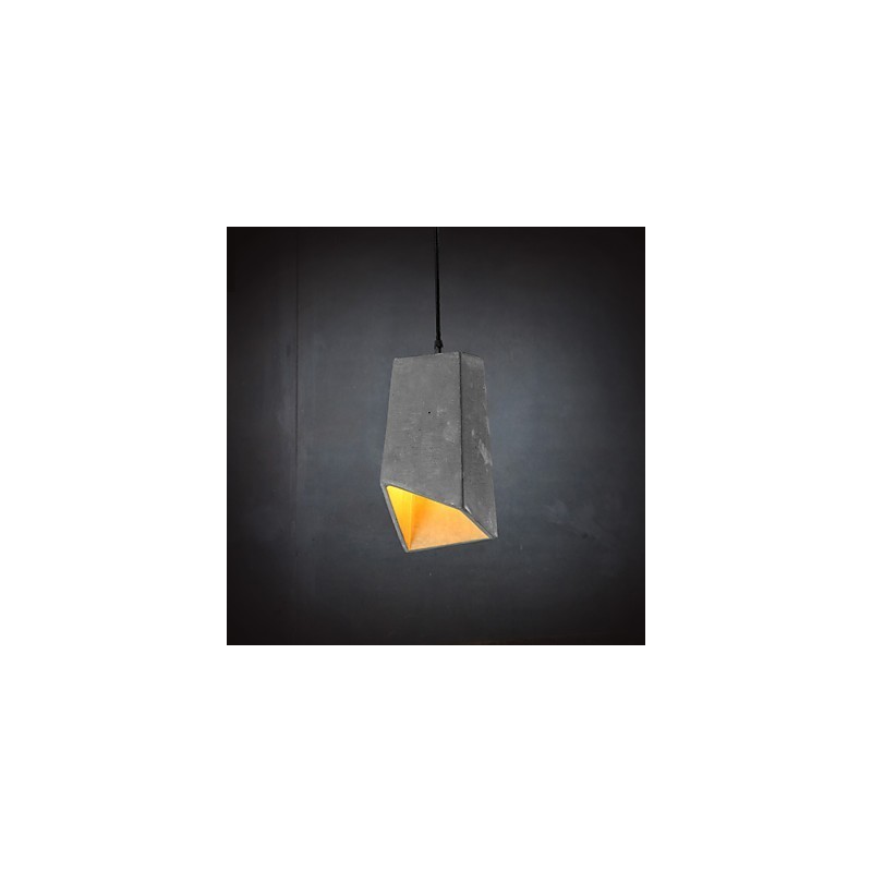 Lampada a sospensione in cemento retrò contemporanea