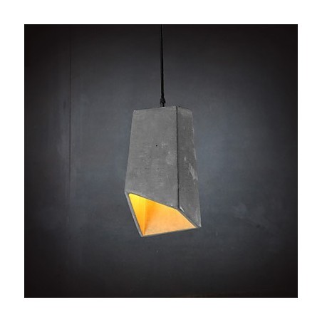 Lampada a sospensione in cemento retrò contemporanea