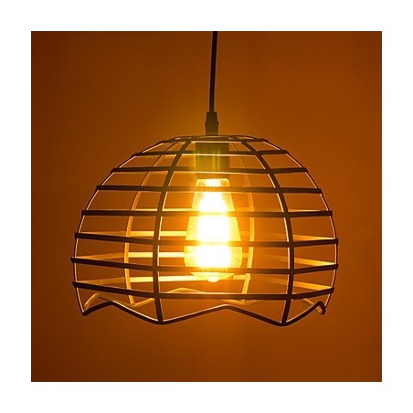 Lampada a sospensione retrò in metallo stile classico, 1 lampadina E26/E27, regolabile