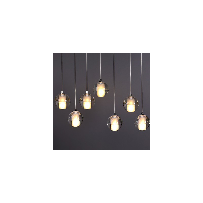 1 lampada a sospensione in pietra di cristallo e vetro, lampada a sospensione da caffè, illuminazione decorativa a sospensione