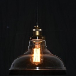 Lampada a sospensione vintage classica a mini ciotola