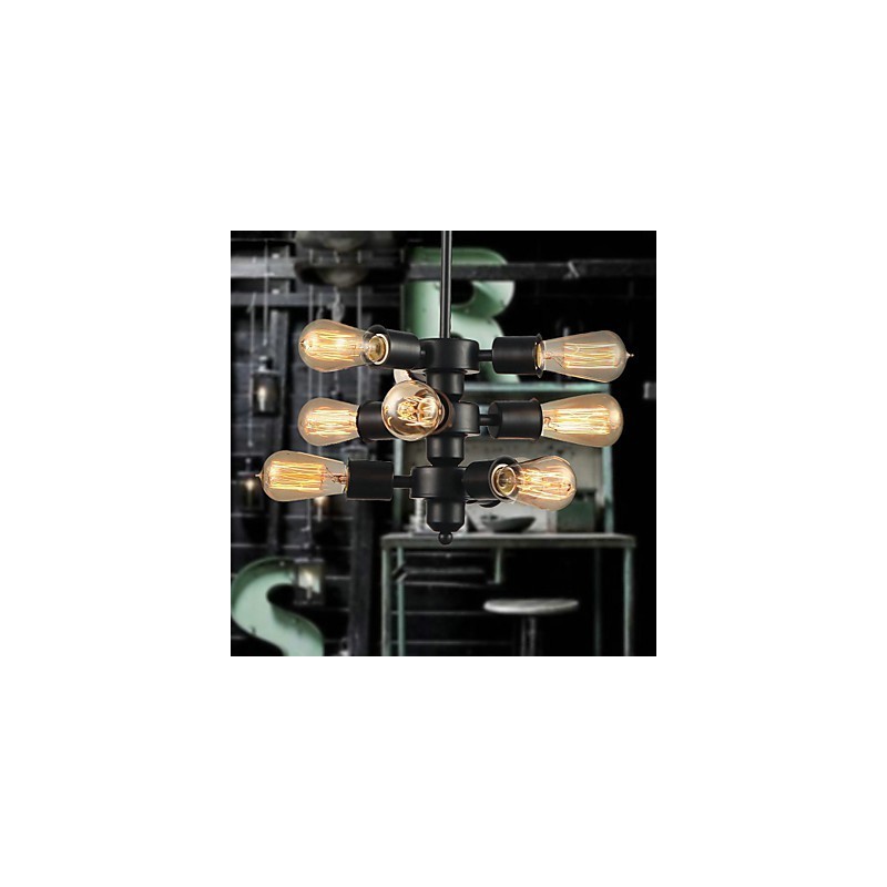 Lampadario a sospensione retrò Edison mini finitura oro