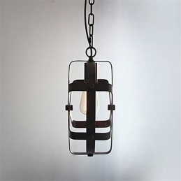 Lampada a sospensione vintage industriale rotonda nera in metallo 30 cm